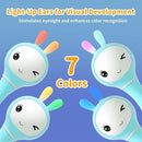 alilo Smarty Bunny Baby Rattle Musical Light Up Toys, Infants Newborns Baby Toys 0-3-6-12-18-24 Months,1 Year Old Boy Girl Gifts, 4 Music Modes and Color Recognition Function with 9 Color Card by TinyTreasures Baby Boutique