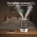 Homvana Humidifiers for Bedroom Home, 3.6 L Cool Mist Top-Fill 34H Super Long Time, Quiet 23dB, Baby Humidifier, Oil Diffuser for Large Room, Plants, Nursery, Office BPA FREE, 7 Color Light Ultrasonic by TinyTreasures Baby Boutique
