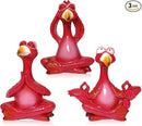4-Inch Mini Yoga Flamingo Set – Resin Flamingo Statues for Home and Garden Decor – Fun Hawaii-Inspired Flamingo Gift for Women, Friends, and Family by GreenHaven Gardens