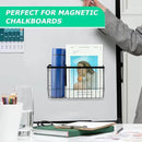 Magnetic Storage Basket Organizer for Fridge & Kitchen, 11lb Capacity Essentials Holder, No Tools Needed, Adjustable & Removable Spice Rack for Plastic Wrap, Foil, & More by CozyNest Decor