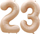 GOER Number 23 Balloons for 23rd Birthday Party Decorations,42 Inch Jumbo Foil Helium 32 Balloons for 32nd Birthday Party Decoration (Caramel) by TinyTreasures Baby Boutique