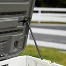 Premium Pro Edition 100 Gallon Lockable Resin Deck Box, Waterproof & UV-Resistant Outdoor Storage Box for Outdoor Cushion Storage, Garden Tools & Pool Accessories Storage, White by CozyNest Decor