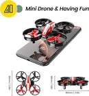 Holy Stone Mini Drone for Kids and Beginners RC Nano Quadcopter Indoor Small Helicopter Plane with Auto Hovering, 3D Flips, Headless Mode and 3 Batteries, Great Gift Toy for Boys and Girls, HS210 Red by TinyTreasures Baby Boutique