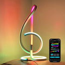 Lepro TB2 AI Smart Table Lamp, RGB+IC Addressable LED Lamp Alexa Google Enable, APP Control Color Changing Modern Spiral Lamp No Remote, Music Sync, AI Generated Lighting LLM,2.4 GHz WiFi/Bluetooth by TinyTreasures Baby Boutique