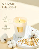 M&SENSE Creamy Vanilla Pie Scented Natural Soy Wax Candle, 14.1oz 60 Hours Long Lasting Slow Burning Candles for Home Decor, Aromatherapy Candle for Stress Relief by CozyNest Decor