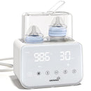 Baby Bottle Warmer, Grownsy 10-in-1 Fast Bottle Warmer Accurate Temp Control, with LCD Display, Timer, Defrost, Sterili-zing, Keep 24H, Double Bottle Warmer for Breastmilk& Formula, Heat Baby Food by TinyTreasures Baby Boutique