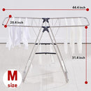 TRES BELLE 25NEW Stainless Steel Clothes Drying Rack(M)–Foldable,Lightweight,No-Slip Rods,Made in Korea,Indoor & Outdoor Use,Rust-Resistant,Towels,Underwear,Baby Clothes Drying–M Sizes by TinyTreasures Baby Boutique