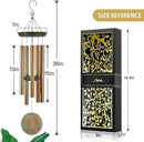 Gifts for Mom & Grandma - Outdoor Wind Chimes with Engraved Tree of Life, Large Patio Hanging Decor for Garden, Yard, Christmas, Anniversary Celebrations by CozyNest Decor