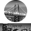 KREATIVE ARTS - San Francisco Bay at Night in Black and White Bridge 3 Panels Modern Landscape Artwork Canvas Prints Cityscape Pictures Paintings on Canvas Wall Art for Home Decor (12x16inchx3pcs) by CozyNest Decor