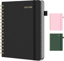 Planner 2025-2026 Weekly and Monthly, July 2025 - June 2026, Hardcover Spiral Bound with Tabs, Inner Pocket, A5 (6.3"x8.5") - Ideal for Teachers, Students & Professionals, Black by TinyTreasures Baby Boutique