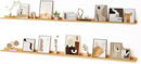 Floating Picture Ledge Shelves for Wall Set of 2, 84 Inches Picture Ledge Shelf with Long Large Nursery Book Shelf for Toys Storage Kids Bookshelf Wall Mounted Living Room Bedroom Decor Frames, Oak by TinyTreasures Baby Boutique
