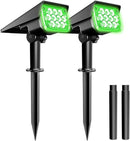 T-SUNUS Green Solar Spot Lights Outdoor Waterproof IP65, Landscape Spotlights 2 Modes Dusk to Dawn for Accent Uplighting Christmas Halloween St. Patrick's Day Tree Yard Statue Graveyard Driveway Flag by GreenHaven Gardens