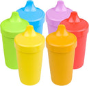 Re-Play Sippy Cups for Toddlers - 10 Oz. Reusable Spill Proof Cups for Kids, Dishwasher/Microwave Safe - Made in USA - Set of 6-3.13" x 6.25" - Crayon Box by TinyTreasures Baby Boutique