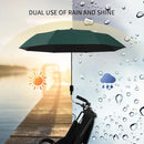 Clip-on Umbrella for Stroller Sunshade, Adjustable Steering Angle, Handle Included, Compact and Lightweight, Suitable for All Kinds of Strollers by TinyTreasures Baby Boutique