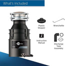 InSinkErator Badger 5XP Garbage Disposal with Power Cord, Standard Series 3/4 HP Continuous Feed Food Waste Disposer, Badger 5XP W/C by CozyNest Decor