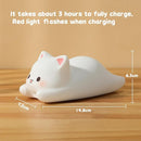 LOVERUIS Cute Night Light for Kids Cat Night-Light Baby Girl Squishy NightLight 1/3 Hour Timer Kitty Light Baby Dimmable Nursery Lamp Colorful Nightlight Gift for Kid Toddler Kawaii Bedroom (Kiki) by TinyTreasures Baby Boutique