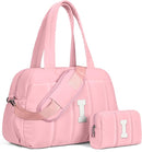 Gift for Women, Duffle Bag for Travel, Weekender Bags for Women，Initial Overnight Bag with Wet Pocket，Lightweight Travel Bags Personalized Gym Tote with Makeup Pouch