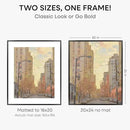 Homeforia 20x24 Picture Frame Black, High End Metal 20x24 Frame Matted to 16x20 Print, 20 x 24 Black Poster Frames with Mat 16 by 20 inch Photo, 24x20 Hanging Frame, Tempered Glass, Wall Kit, Set of 1 by CozyNest Decor