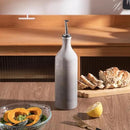 Sweejar Large Ceramic Olive Oil Dispenser Bottle, Opaque Oil Cruet Protects Oil to Reduce Oxidation, Storage Oil, Vinegar, Soy Sauce & Other Liquids, Pack of 1, 24 Fl Oz (Gradient Fog Gray) by CozyNest Decor