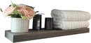 joelsantiques 24 Inch Wooden Floating Shelves for Wall - 24x6x2 in - Made of Natural Wood - Short Heavy Duty Rustic Wall Shelves for Bedroom - Perfect for Bathroom, Kitchen - Grey by CozyNest Decor