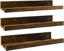 Giftgarden 16 Inch Floating Shelves for Wall Set of 3, Rustic Wall Mounted Picture Ledge Wooden Wall Shelf for Living Room Bedroom Kitchen Bathroom, 3 Different Sizes by CozyNest Decor