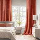 MIULEE Back Tab Burnt Orange Blackout Curtains 102 Inch Long 2 Panels Set for Bedroom, Fall Terracotta Rod Pocket/Pinch Pleated Thermal Insulated Room Darkening Light Blocking Floor to Ceiling Drapes by TinyTreasures Baby Boutique