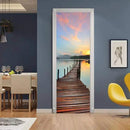 3D Door Stickers Murals - Peel & Stick - PIER - Wallpaper - Self-Adhesive Decals - Removable PVC - Waterproof - Door Poster - Bedroom & Living Room - 33.9" x 78.7" by GreenHaven Gardens