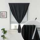Adhesive Blackout Curtains- Self Stick Shades Window Blinds Curtains No Rod Needed Easy to Hang Curtains, Use for Bedroom, Living Room, Dining Room, Kitchen, Home Office, 35"W X 71"L, Black, 1 Panel by TinyTreasures Baby Boutique