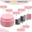13.5oz Soup Thermo for Hot Food Kids with Buckle Lid Insulated Vacuum Food Jar Wide Mouth Leakproof Stainless Steel Lunch Container- Pink by TinyTreasures Baby Boutique