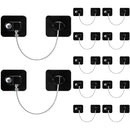 12 Pack Refrigerator Lock with 12 Keys Fridge Locks Combination Adhesive Child Safety Cabinet Freezer Door Lock Adult File Drawer Kitchen Appliance Furniture Closet(Black) by TinyTreasures Baby Boutique