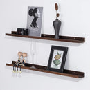 AZSKY 36 Inch Wall Mounted Floating Shelves for Home Decoration,Picture Display Wall Ledge Shelf for Bedrooms,Office,Living Room, Kitchen, Deep Walnut Wood Wall Shelf,3 Same Sizes by TinyTreasures Baby Boutique