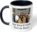 Personalized Coffee Mug, Custom Photo Text 11 Oz Ceramic Mug, Customized Picture Name Tea Cup, Unique Gift Idea, Taza Cafe Personalizadas Fotos, Cute Custom Gifts Mom Women Men, Father's Day, Black by TinyTreasures Baby Boutique