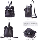 KL928 Girls Bowknot Polka Dot Cute Mini Backpack Small Daypacks Convertible Shoulder Bag Purse for Women by TinyTreasures Baby Boutique