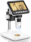 Coin Microscope - 4.3" LCD Digital Microscope 1000X, 1080P USB Coin Magnifier for Error Coins with 8 Adjustable LED Lights, PC View, Compatible with MacOS Windows by TinyTreasures Baby Boutique