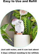 4-Pack Self-Watering Terracotta Spikes for Plants, Automatic Plant Watering Stakes, Keeps Plants Hydrated While You're Away, Ideal for Indoor & Outdoor Use (Hedgehog with Umbrella Design) by GreenHaven Gardens