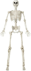 JOYIN 6.9 FT Halloween Skeleton Posable Plastic Full Body Realistic Human Bones with Movable Joints for Indoor Outdoor Halloween Props Spooky Scene Party Decorations（White, No Screwdriver） by GreenHaven Gardens