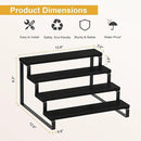 Giikin 4 Tier Spice Rack, Cabinet Organizer Shelf, Wooden Spice Rack for Countertop, Kitchen Counter Storage Shelves Cupcake Stand Holder Display Stand, Black by CozyNest Decor