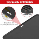 80631 Cast Iron Cooking Griddle for Weber Go-Anywhere Charcoal and Gas Grills, 16"x10" Grill Griddle Pan, Portable for Indoor Stovetop/Outdoor Camping BBQ, Replacement for Weber 70211 3634 67195 by GreenHaven Gardens