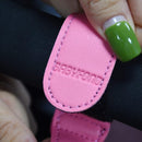 2 Pcs Stroller Hooks for Hanging, Portable Leather Style Stroller Clip Straps, Baby Stroller Hooks for Diaper Bags Grocery Shopping Bags, Mommy Hook for Stroller(Pink) by TinyTreasures Baby Boutique