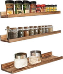 AZSKY Floating Shelves Set of 3, Picture Ledge Shelf, 24 Inches Long Large Nursery Book Shelves for Toys Storage, Kids Bookshelf Wall Mounted for Living Room Bedroom Decor Books Photo Frames by CozyNest Decor