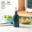 Sweejar Ceramic Olive Oil Dispenser Bottle, Opaque Oil Cruet Protects Oil to Reduce Oxidation, Suitable for Storage Oil, Vinegar, Coffee Syrups & Other Liquids, Pack of 1, 15.5 Fl Oz (Teal Green) by CozyNest Decor