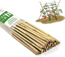 Bamboo Stakes,4FT Natural Bamboo Garden Stakes,BOVITRO 25Pcs Bamboo Plant Stakes,Bamboo Sticks for Tomato,Beans,Vegetable and Climbing Plants by GreenHaven Gardens