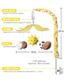 FEISIKE Baby Crib Mobile with 35 Lullabies, 3 Modes Rotation & Music, Soother Toy Adjustable Volume, Sport-Themed Nursery Decor Musical Mobile for Crib or Bassinet by TinyTreasures Baby Boutique