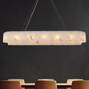 Alabaster Rectangular Chandelier, L54in Modern Dining Room Chandelier Over Table, Adjustable Chandeliers Light Fixture for Living Room, Kitchen Island by CozyNest Decor