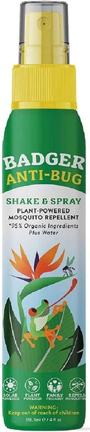 Badger Bug Spray, Family Friendly All Natural Mosquito Repellent w/Organic Essential Oils, Great Smelling Citronella Spray, Effective for 3 Hours, Deet-Free Vegan Plant Based Insect Repellent 4 fl oz by TinyTreasures Baby Boutique