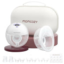 Momcozy M5 Hands-Free Wearable Breast Pump, Double-Sealed Flange for Baby-Like Comfort, 3 Modes & 9 Suction Levels, Portable Electric Pump – 24mm, 2-Pack Lilac by TinyTreasures Baby Boutique