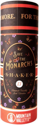 Save The Monarchs Wildflower Seed Shaker - 100,000+ Wild Flower Seeds for Planting - Beautiful Easy to Sow Seed Shaker - 13 Varieties to Attract Monarch Butterflies & Pollinators - Covers ~250 sq ft by GreenHaven Gardens