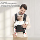 Baby Sling Carrier,4-in-1 Ergonomic Baby Backpack Front Carrier,Newborn to Toddler Wrap Lightweight Adjustable Baby Sling,Black by TinyTreasures Baby Boutique