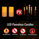 9PACK Outdoor Waterproof Plastic flameless Candles with Remote Control LED Flickering Battery Operated Pillar Candles Cycling 24 Hours Timer (D3 xH5.5) for Camping, Weddings, Party,Home Decoration by GreenHaven Gardens