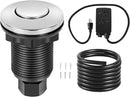 VEVOR Garbage Disposal Air Switch Kit, Dual Outlet Sink Top Air Switch for Food Waste Disposal, 2.5-inch Chrome-Plated Stainless Steel ON/OFF Air Push Button, Suitable for Stainless Steel Countertops by CozyNest Decor